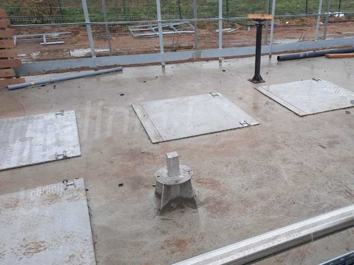 Люки КОС из нержавеющей стали AISI 304 утепленные рифленые в закрытом виде - фото с объекта канализационные очистные сооружения