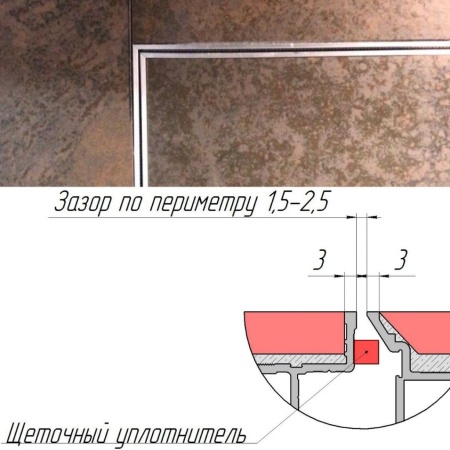 Техно под плитку противопожарный 700*2100п