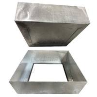 Архитектурный люк под газон борт и съёмная крышка с гладким дном, дренажными отверстиями под сход поверхностных вод