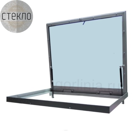 Люк в подвал со стеклом стеклогор 700х700*63 